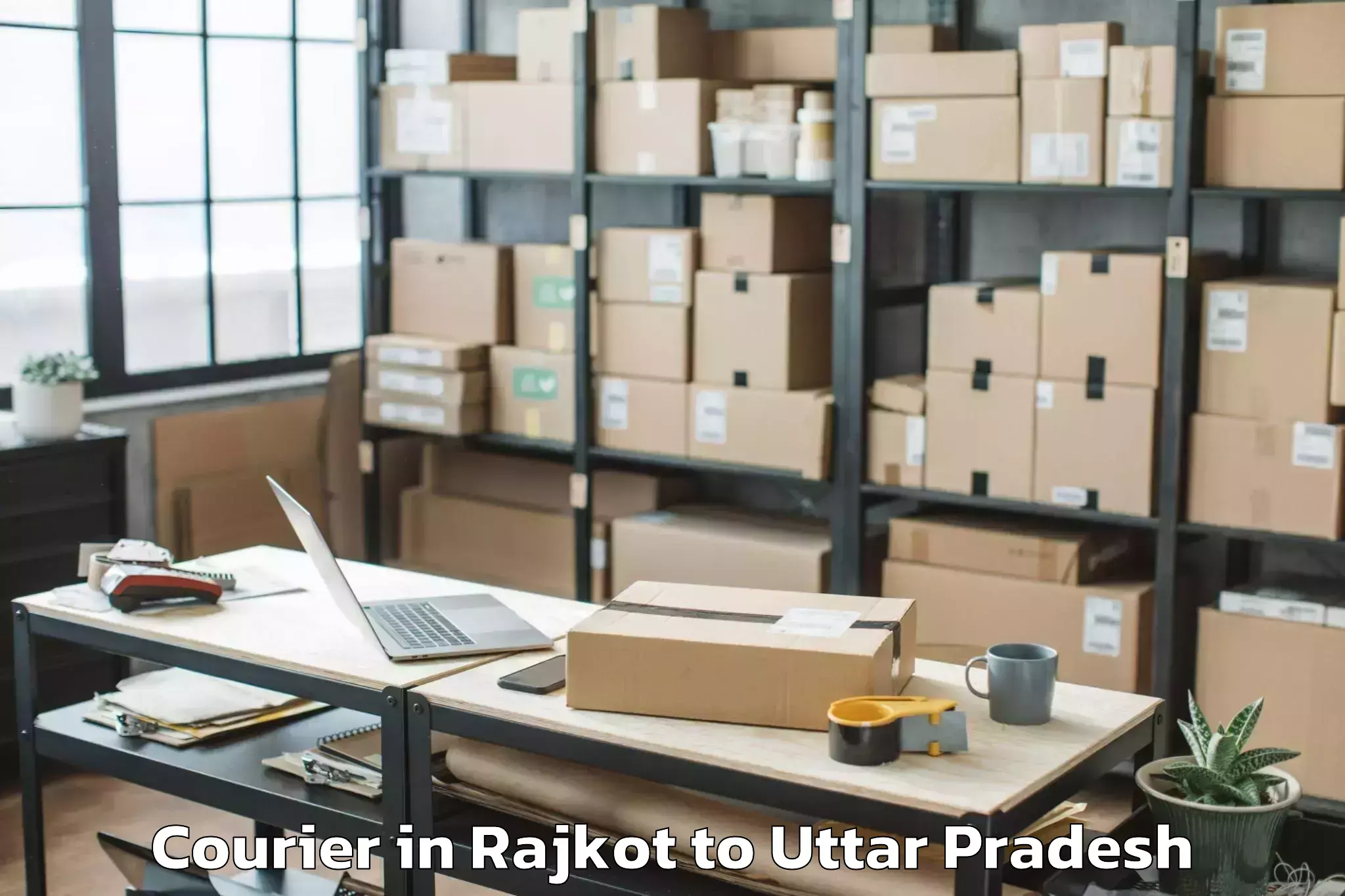 Top Rajkot to Monad University Hapur Courier Available